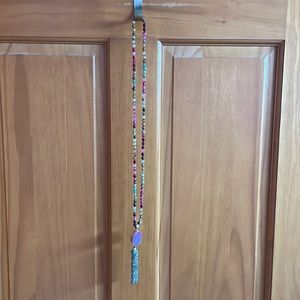 Multi color stone necklace
